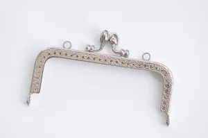 10 Pieces Retro Purse Frame Silver Sewing Purse Frame Various Size 8.5/10.5/12.5/15CM (3"to 6")