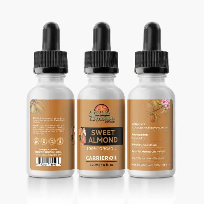 100% Pure Organic Sweet Almond Oil | Skin, Hair & Wellness Benefits