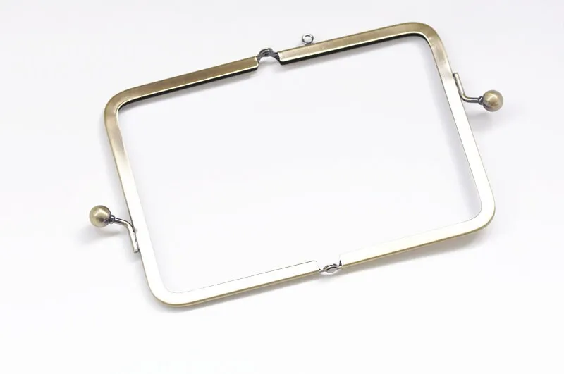 12cm Brushed Brass Purse Frame Bag Hanger Wedding Bag Glue-In Style 12x8.9cm