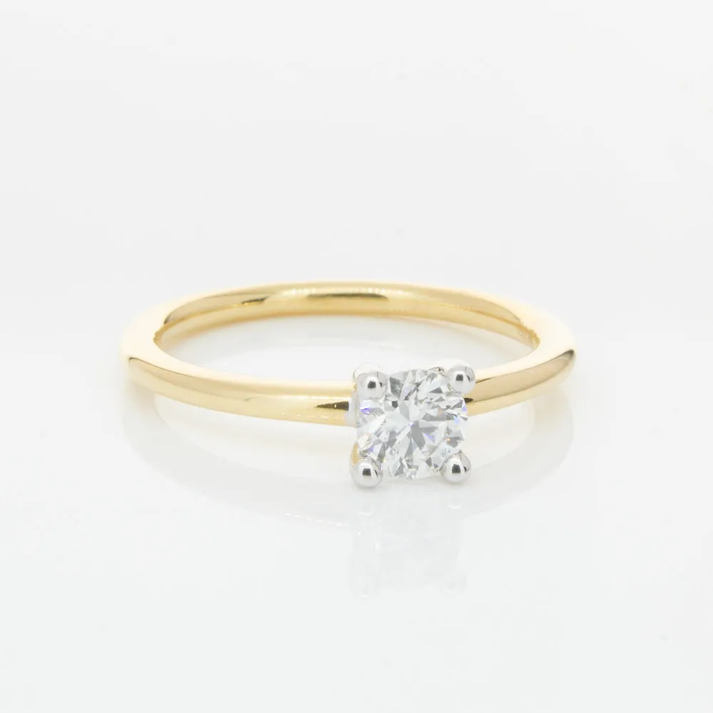 18ct Yellow Gold .40ct Diamond Melba Ring