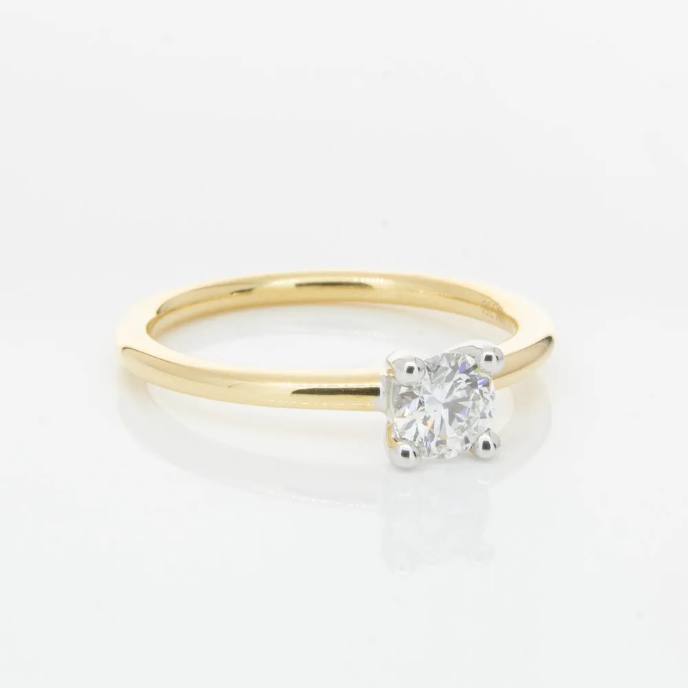 18ct Yellow Gold .40ct Diamond Melba Ring