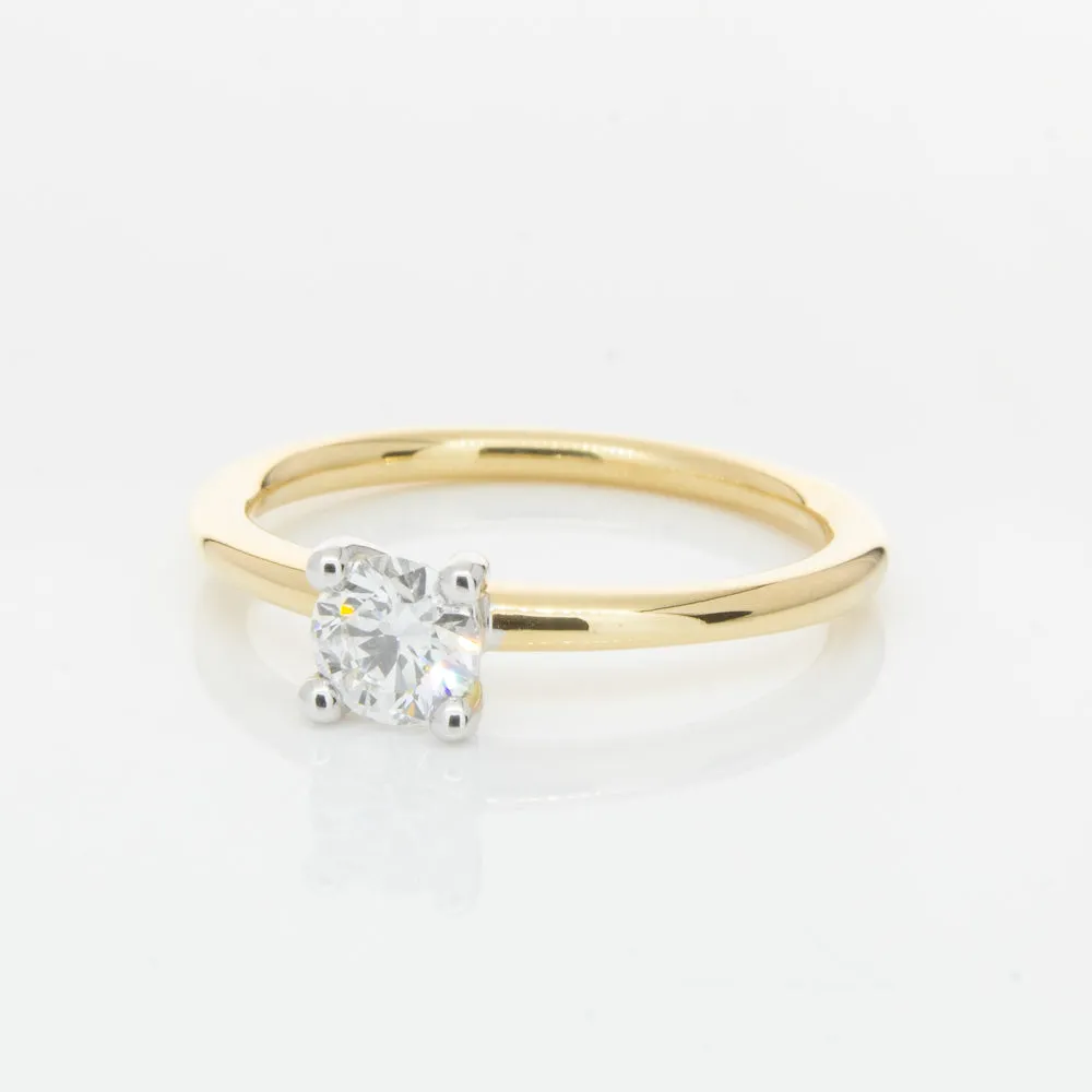 18ct Yellow Gold .40ct Diamond Melba Ring