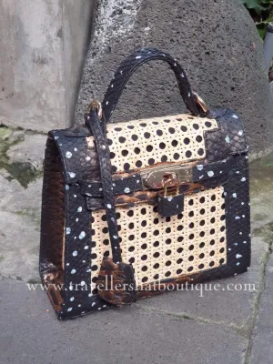 20cm Solihiya Kelly with Snake Skin Leather