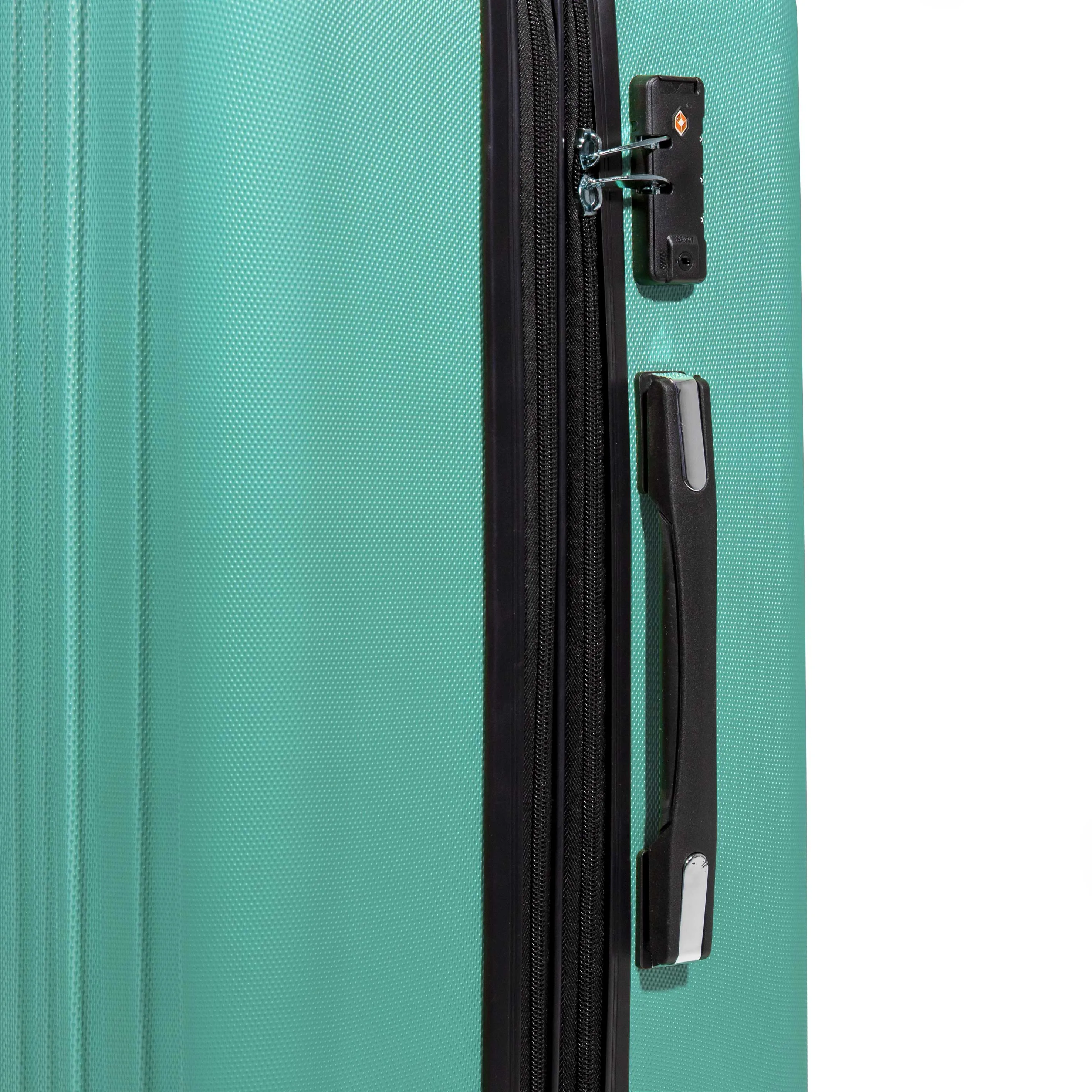 3 Piece Lightweight Luggage Suitcase Trolley Set ABS TSA Lock - Teal - DL126