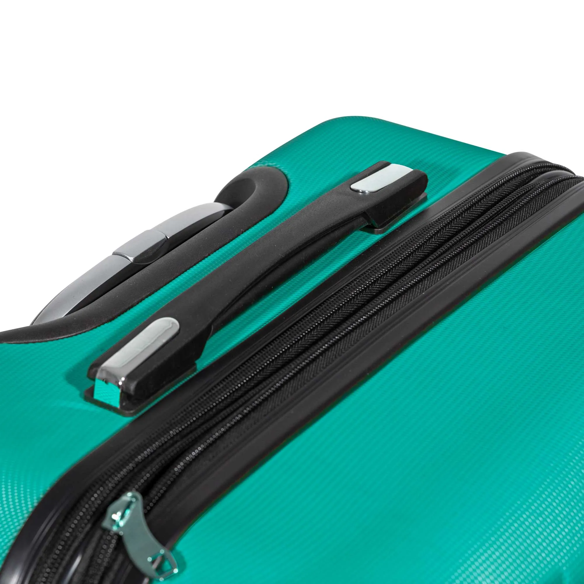 3 Piece Lightweight Luggage Suitcase Trolley Set ABS TSA Lock - Teal - DL126