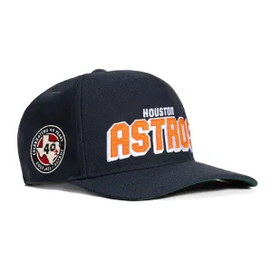 47 Brand Draft Block Houston Astros 40 Years Patch Hitch Snapback Hat - Navy