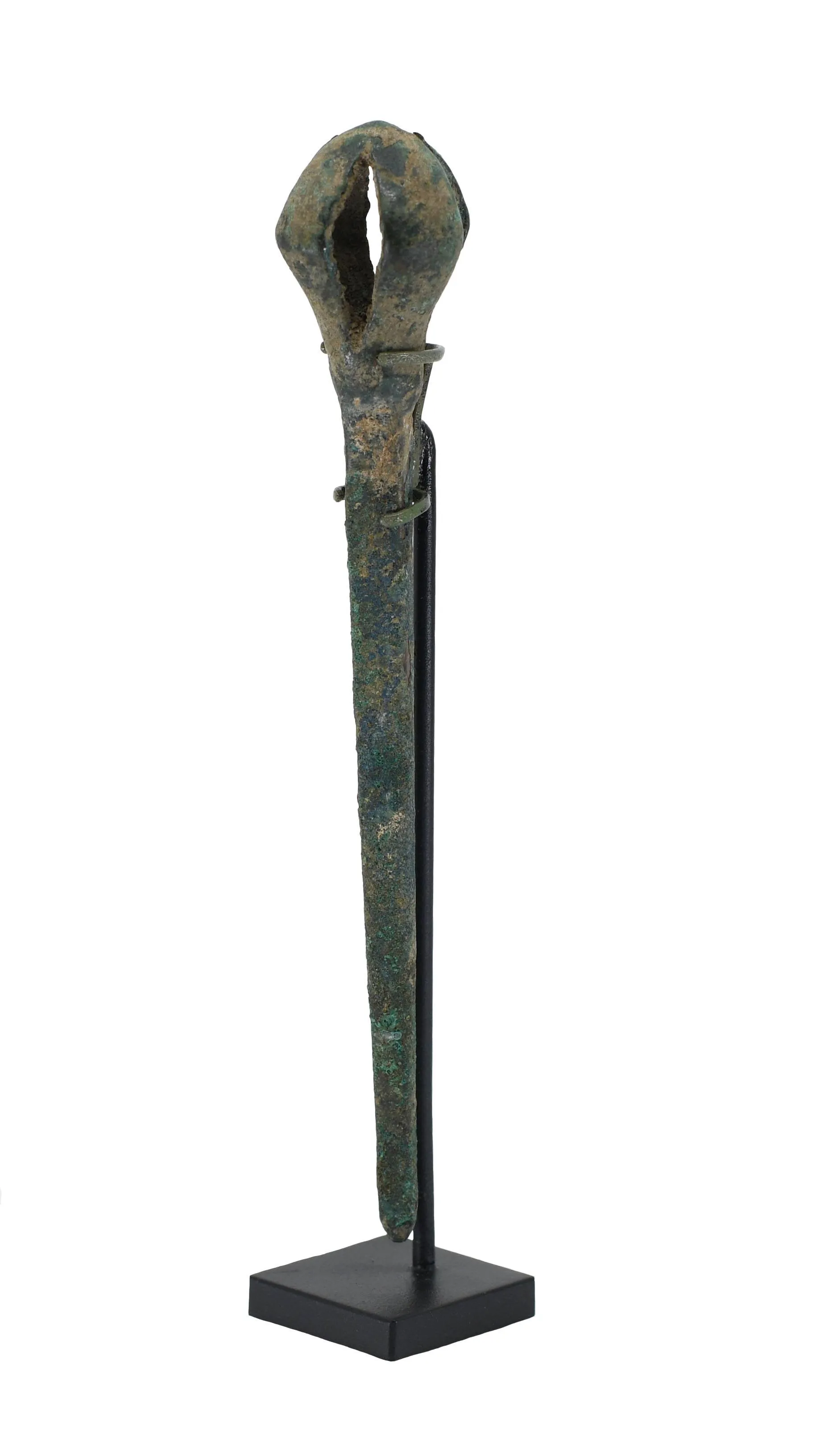 A Luristan Bronze Pin with Open Cage Head, ca. 1200 - 800 BCE