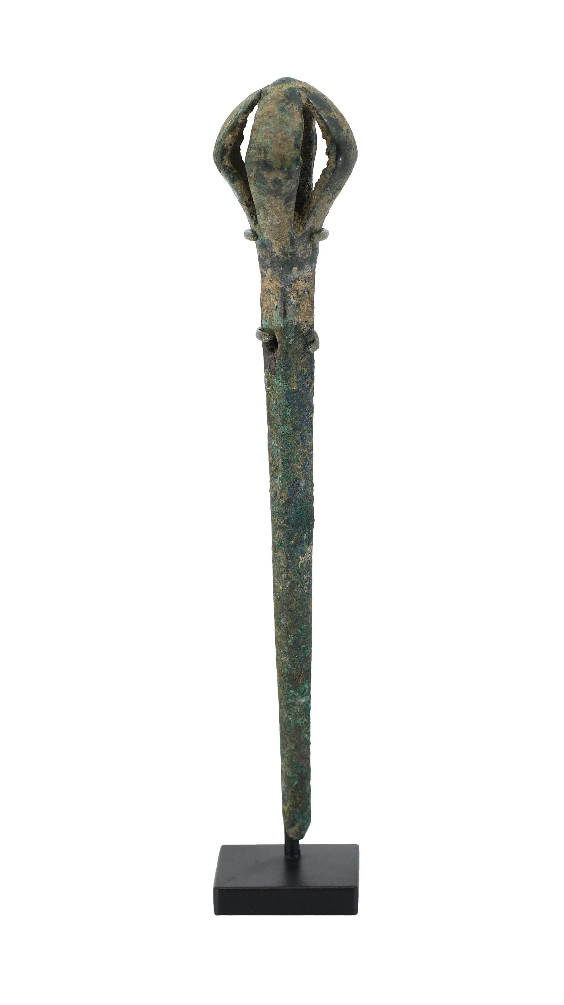 A Luristan Bronze Pin with Open Cage Head, ca. 1200 - 800 BCE