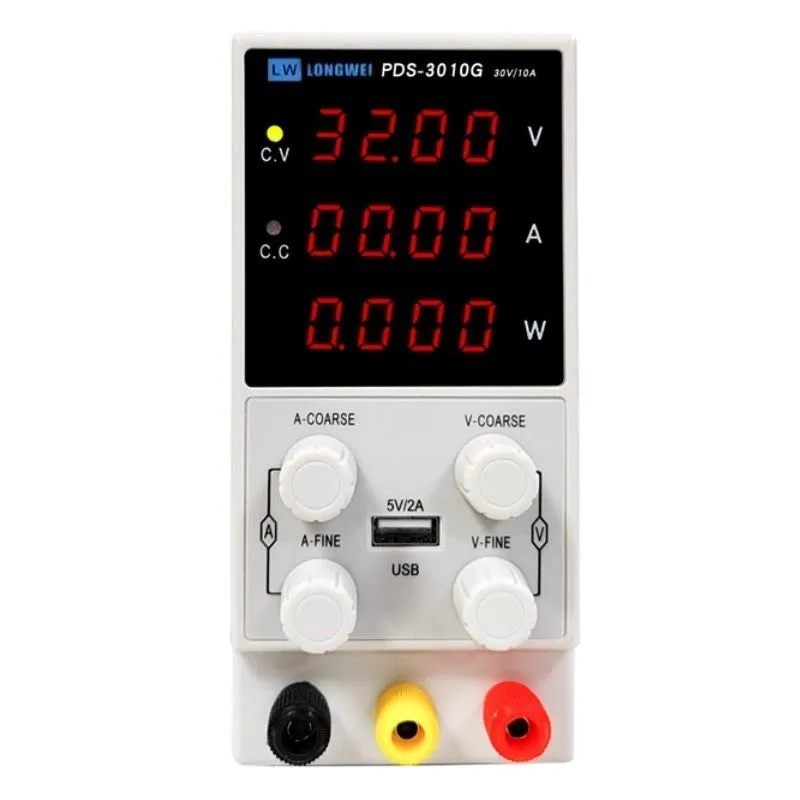 ADJUSTABLE POWER SUPPLY 30V 10A DIGITAL LED FINE COARSE VARIABLE PRECISION LAB