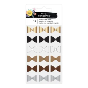 Amy Tan Shine On Mini Faux Leather Bows 18 pack*