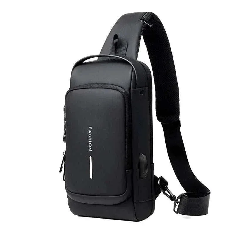 Anti Theft Bag - Men's USB Sling Bag for Travel & Security - MCB001