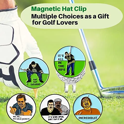 Artpreti Golf Ball Marker with a Standard Magnetic Hat Clip, Funny Golf Ball Marker Hat Clip for Men Women, Premium Golf Gifts for Men Women, Golf Accessories for Golf Lovers(2-Pack)