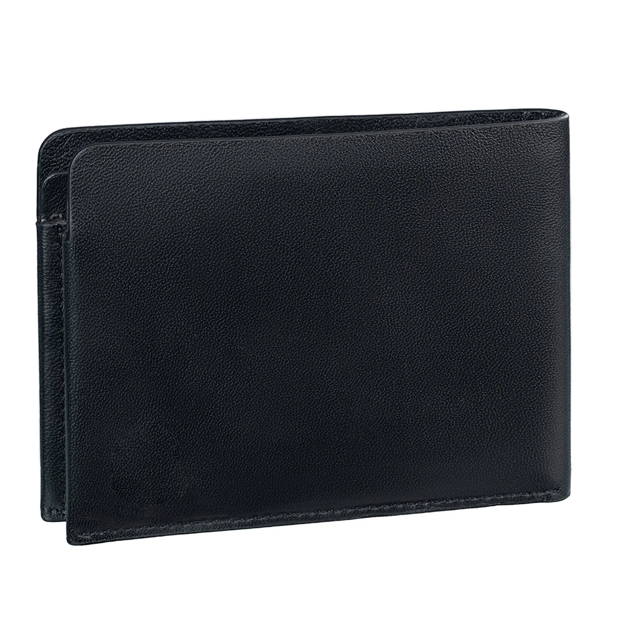 Austin Stitchless Slim Wallet | RFID Safe Leather Wallet for Men | Colour: Black