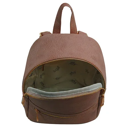 Baby Pink NGIL Faux Leather Mini Backpack