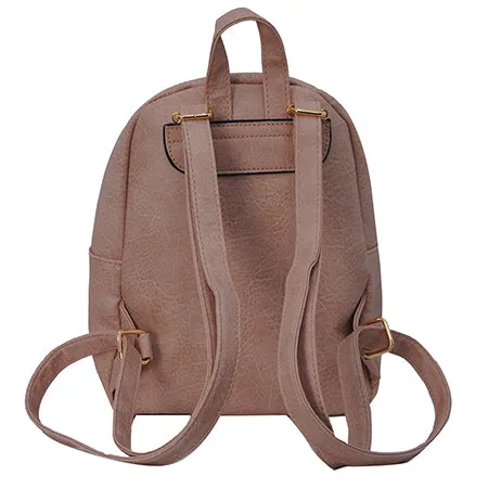 Baby Pink NGIL Faux Leather Mini Backpack