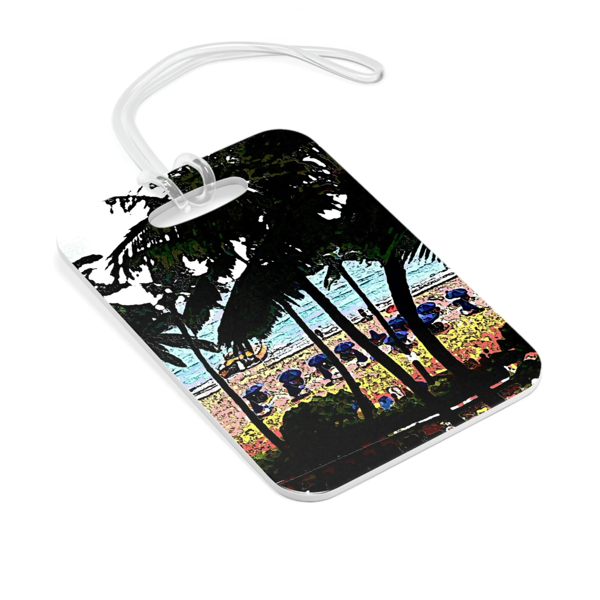 Bag Tag ... "A Beautiful Beach Amongst The Palms" ... The Outrigger Waikiki, Honolulu, Oahu ... Original Works ...