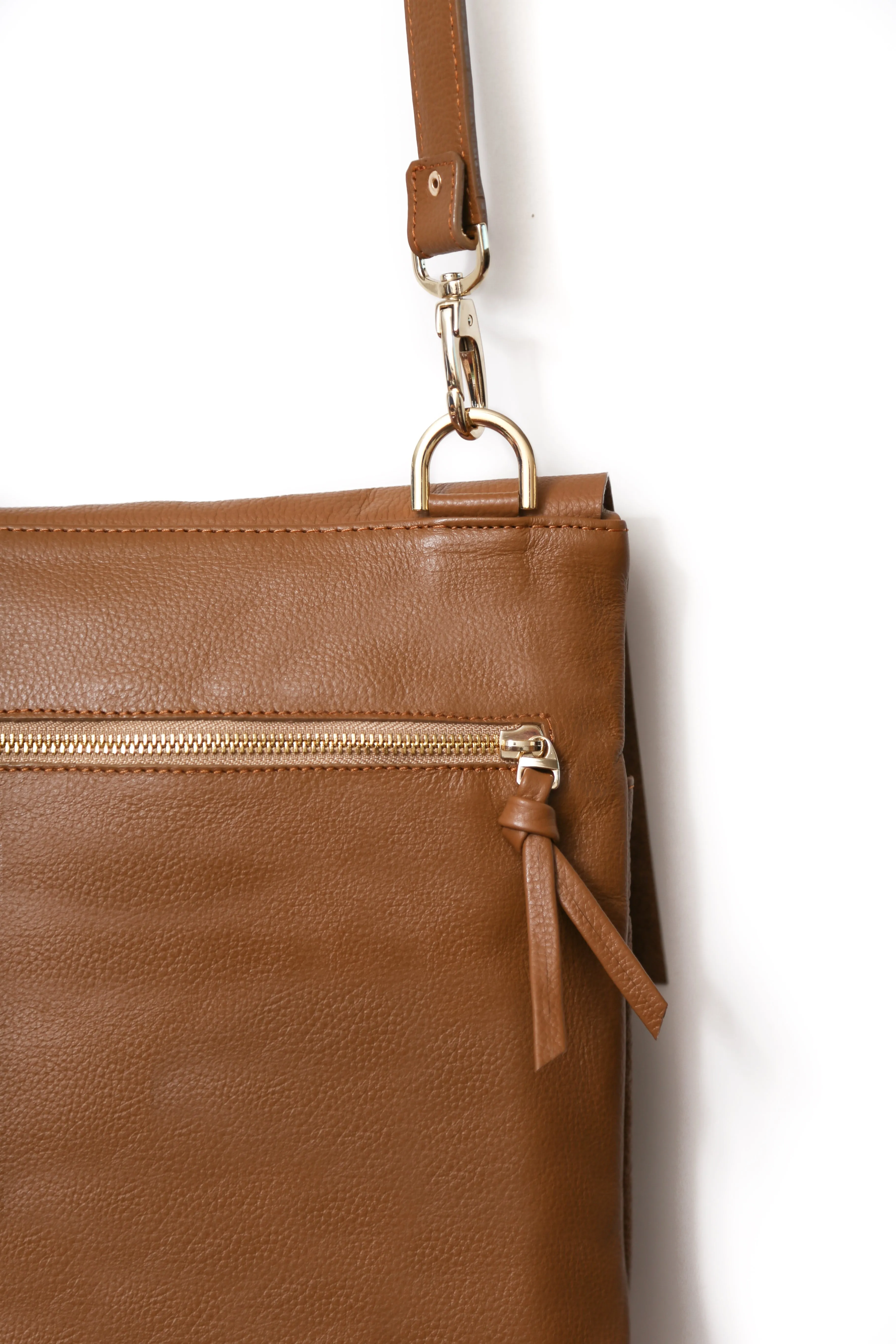 Barcelona Leather Handbag Tan Soft Leather