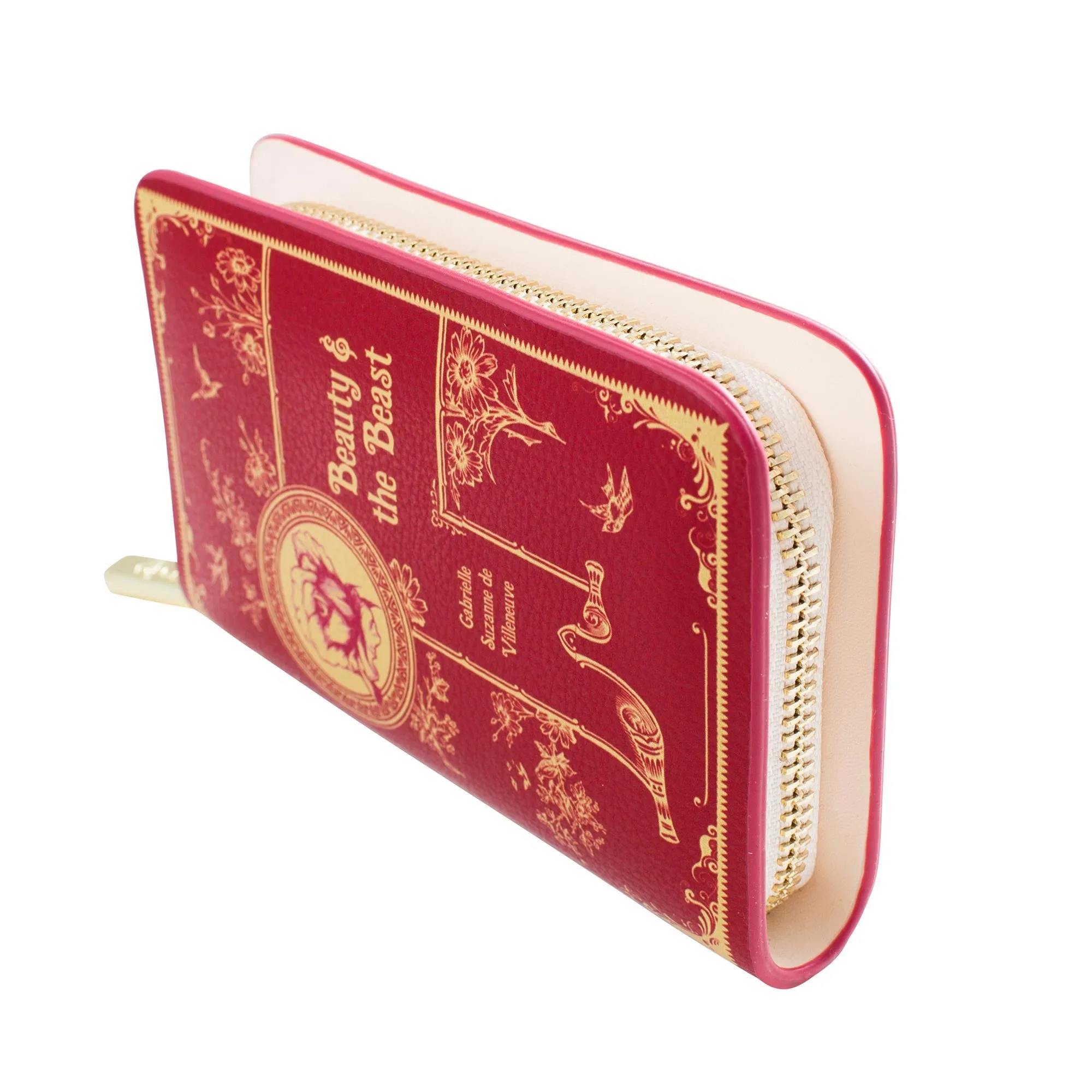 Beauty and Beast Book Zip Around Purse