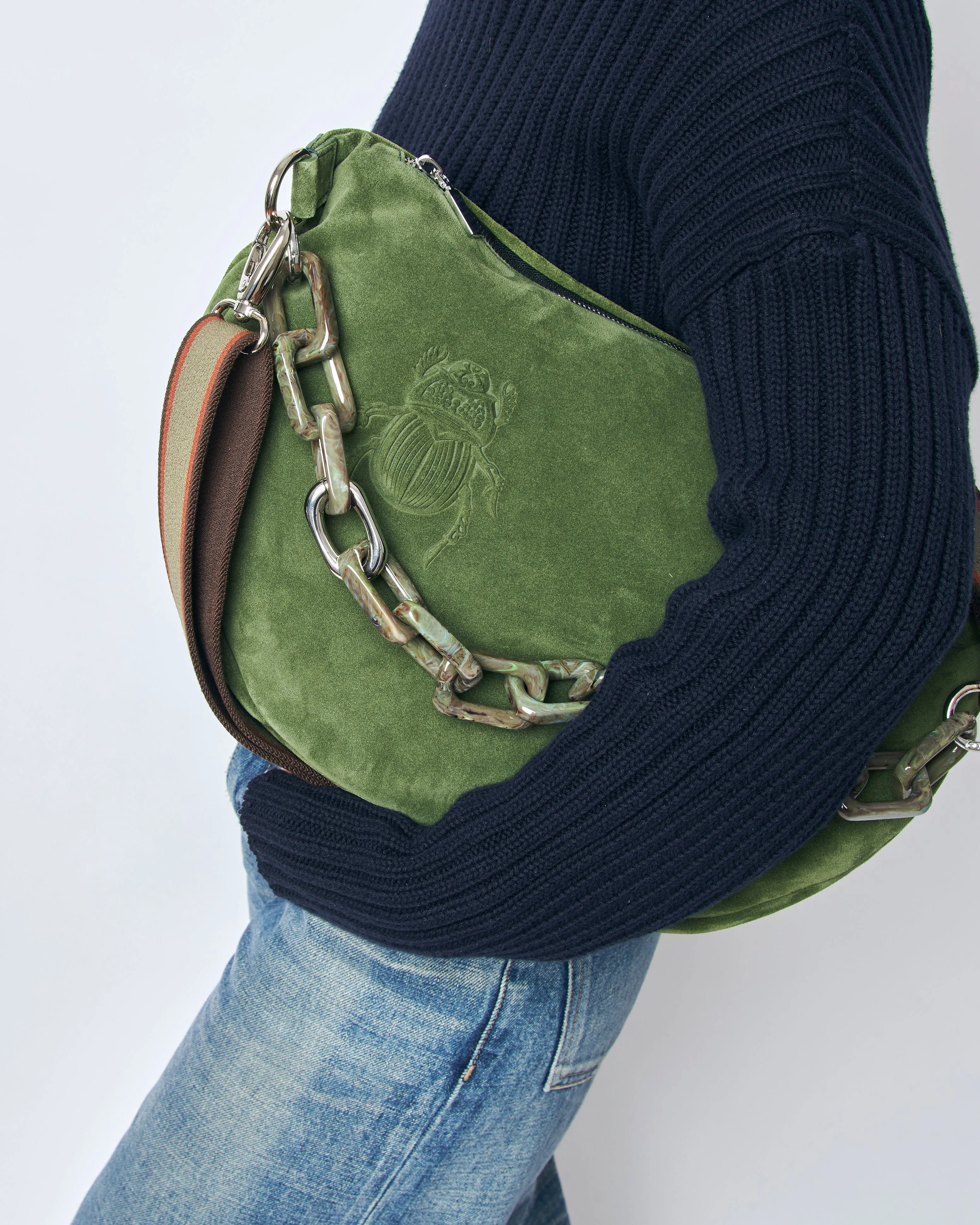 Belt Bag XXL - Scarabmotive Olive Suede