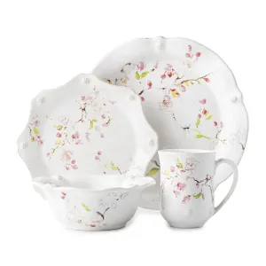 Berry & Thread Floral Sketch Cherry Blossom 4 Piece Place Setting