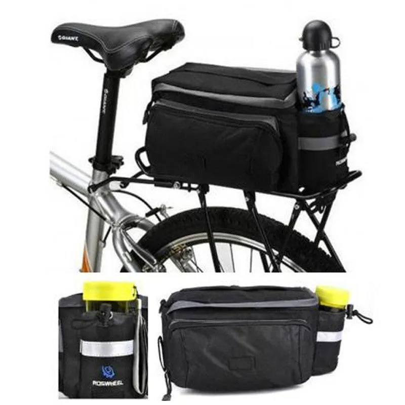 Bicycle Bags Large Capacity Multi-functional Bike Rear Seat Bag Cycling Handbag Pannier Bag Black bicycle accessories