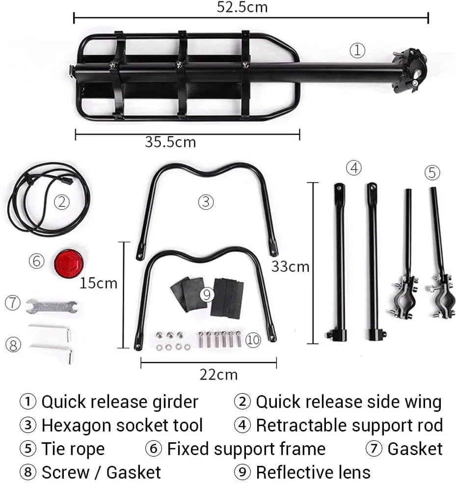 Bike Carrier Universal Adjustable Bicycle Carrier Racks