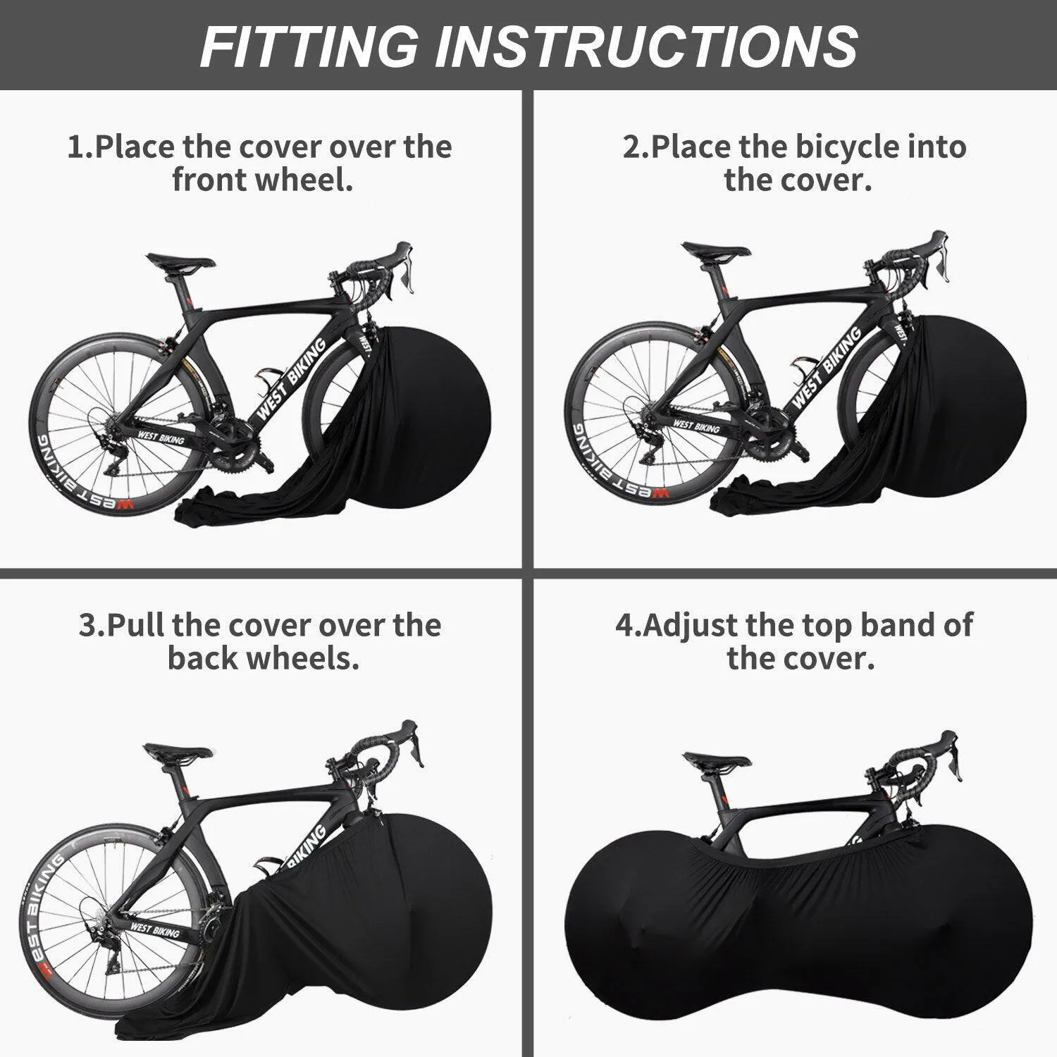 Bike Protector Cover MTB Road Bicycle Protective Gear Anti-dust Wheels Frame Cover Scratch-proof Storage Bag Cycling Accessories