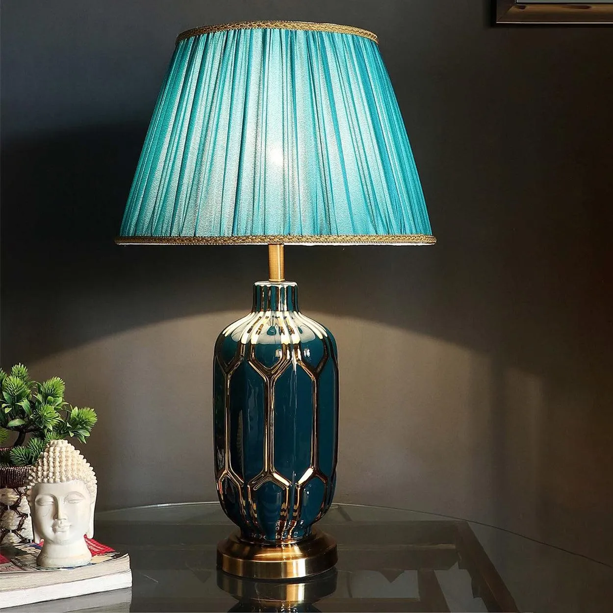 BLEEN CERAMIC TABLE LAMP BEDSIDE LAMP