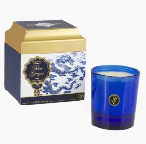 Bleu Ginger Bleu Et Blanc Box Candle