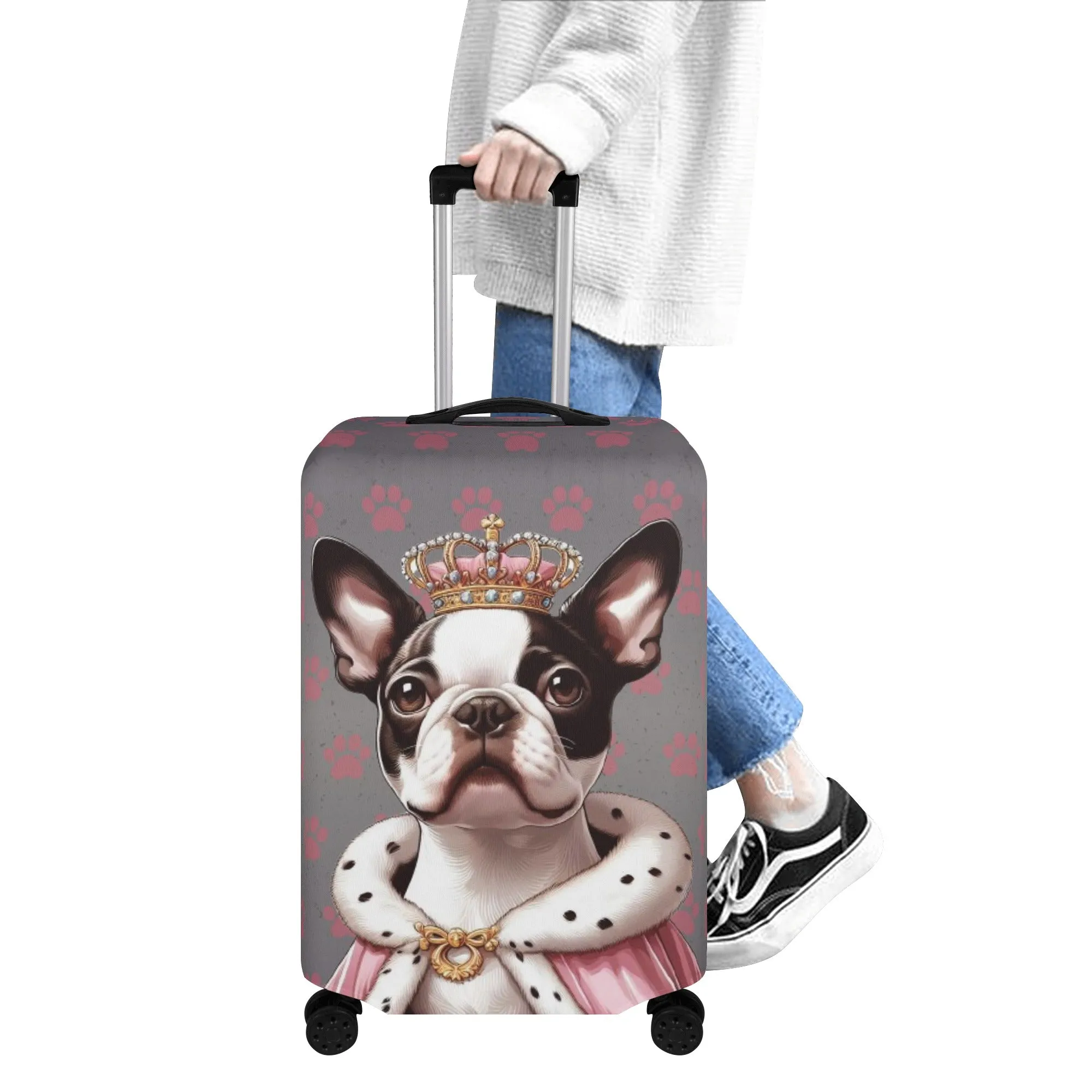 Blu - Luggage Cover for Boston Terrier lovers