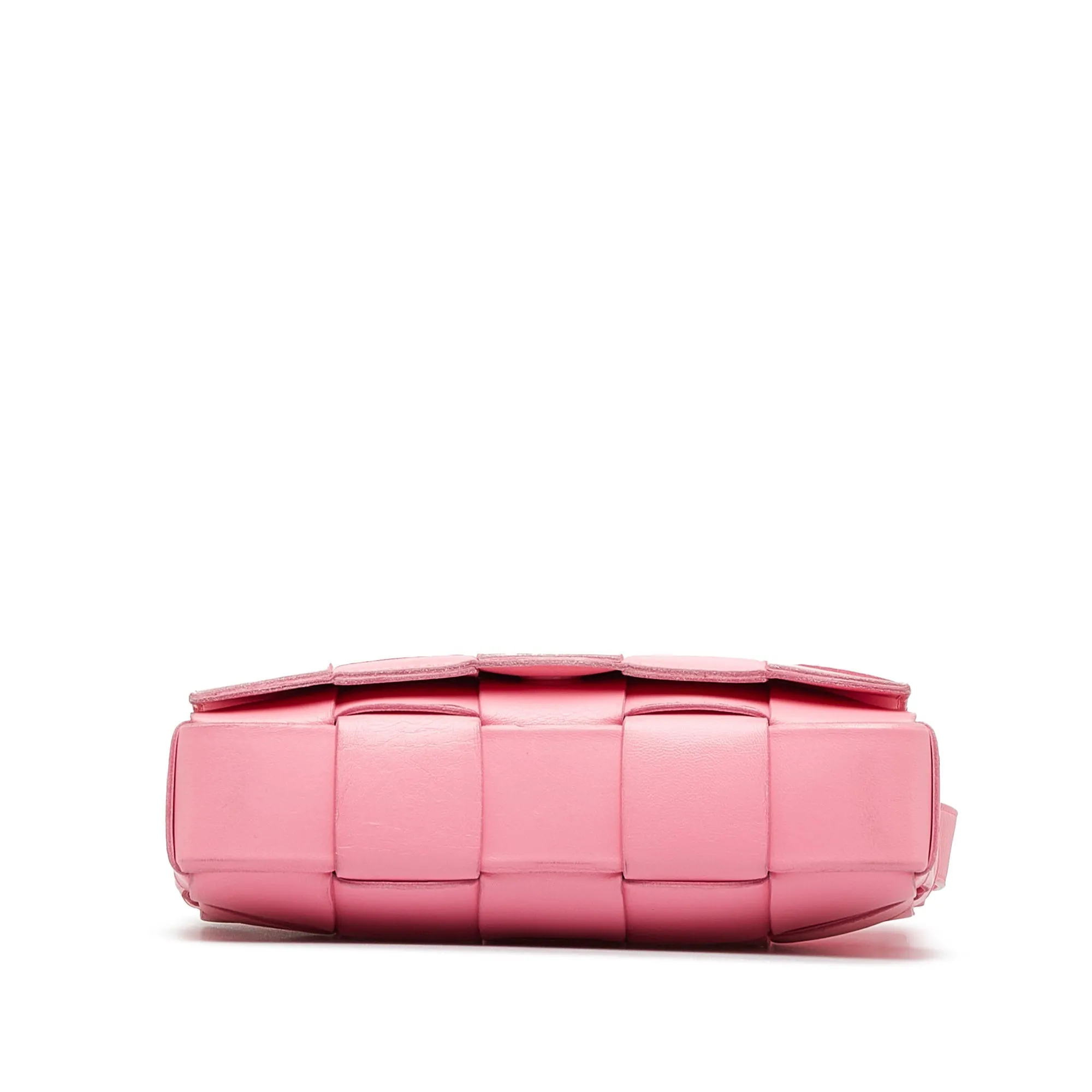 Bottega Veneta Cassette Pink Intrecciato