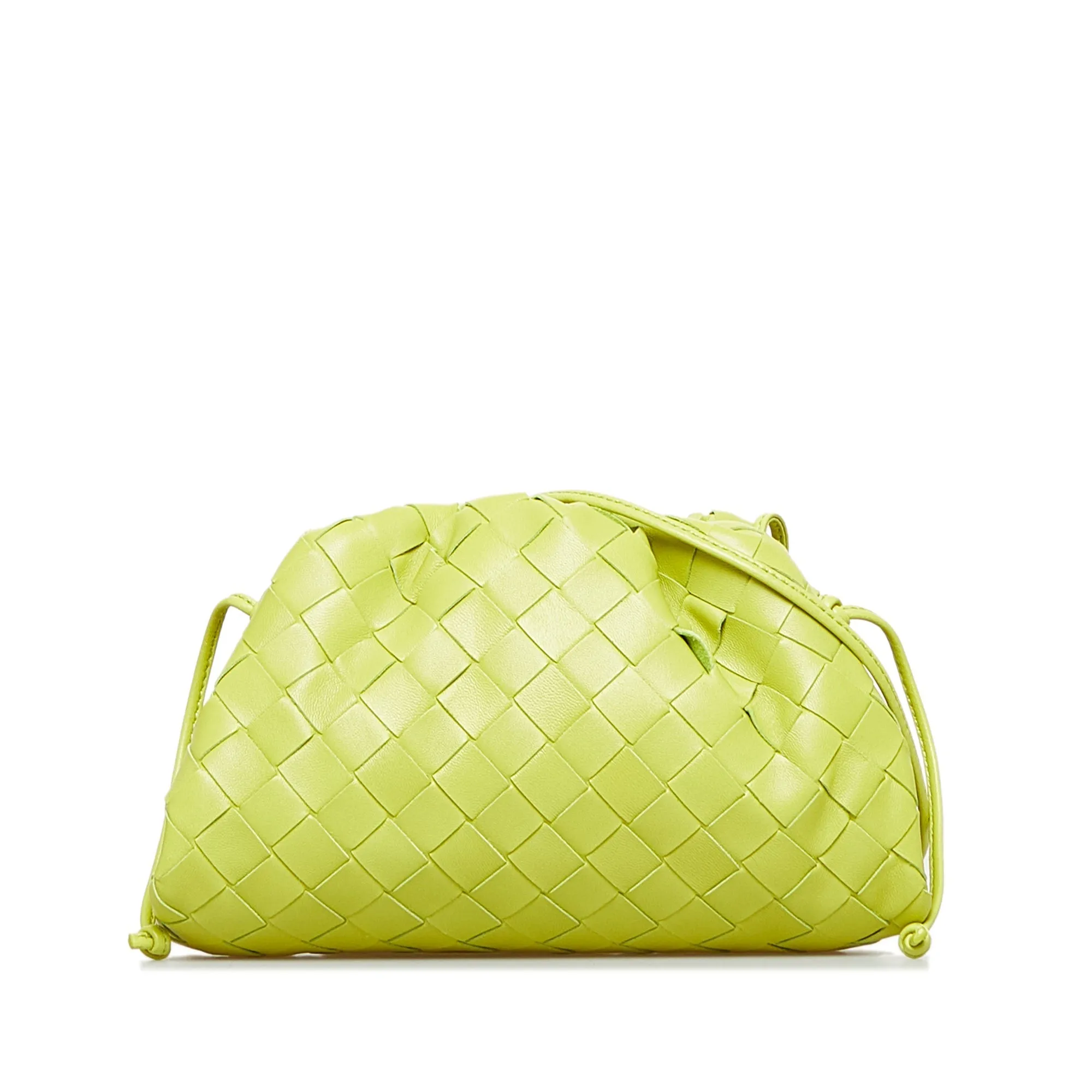 Bottega Veneta The Mini Pouch Green Intrecciato