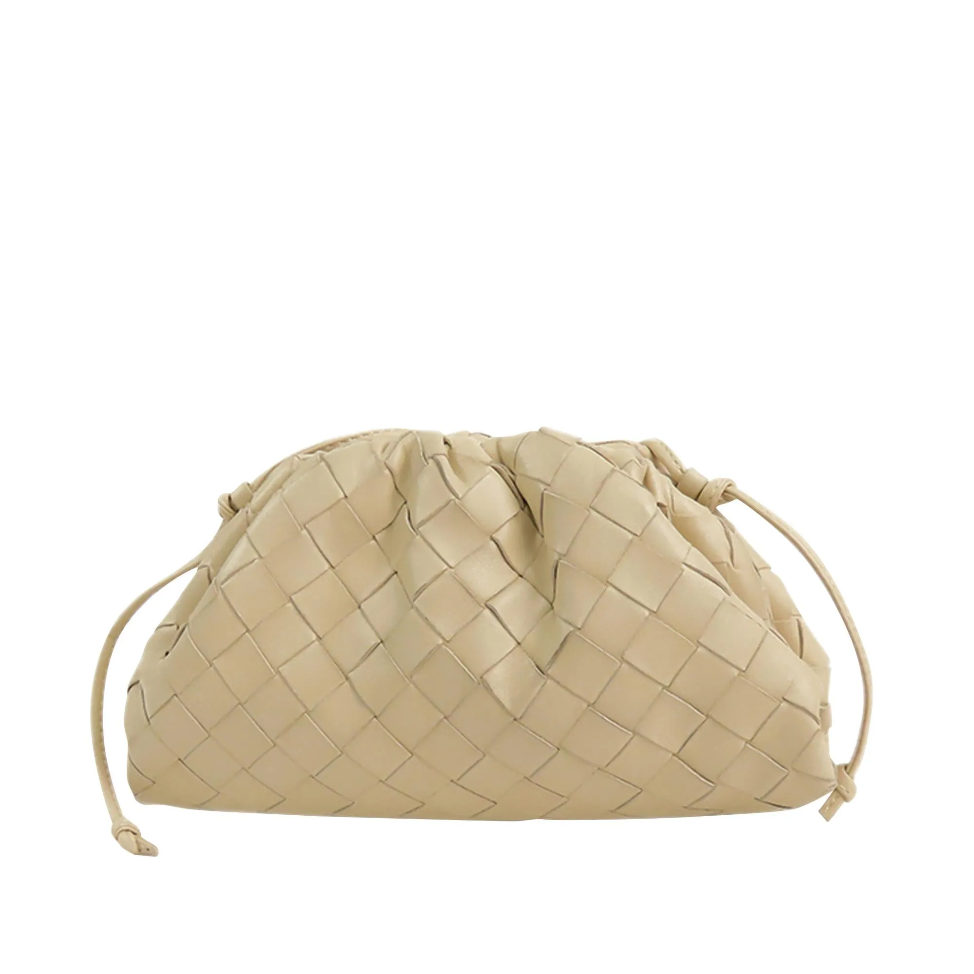 Bottega Veneta The Mini Pouch Intrecciato Crossbody Bag (SHG-35800)