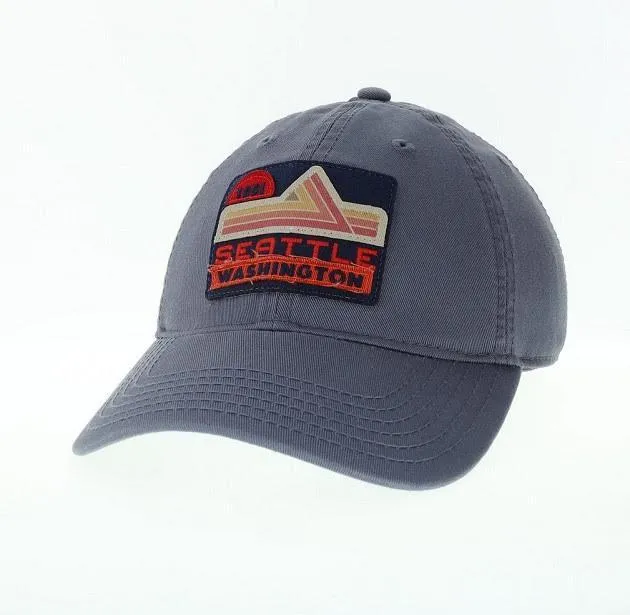 Box View Slate Blue Seattle Adjustable Hat