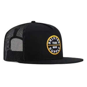 Brixton Oath III Mesh Snapback Hat - Black