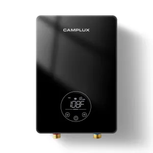 Camplux Electric Water Heater - Black - 6kW & 240V