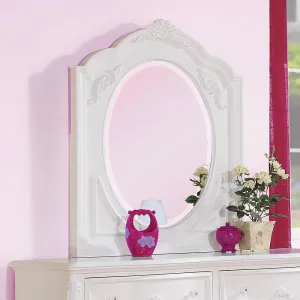 Caroline Collection - Caroline Framed Mirror White