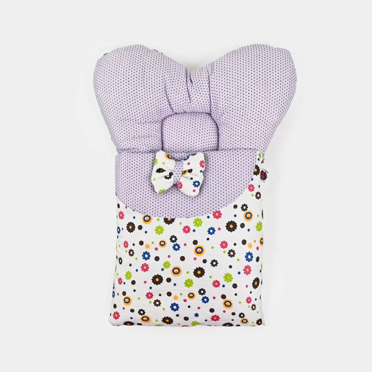 Carry Nest Heart Printed White & Purple