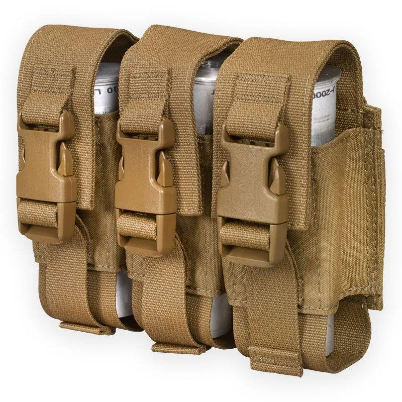 Chase Tactical Adjustable Triple Flashbang Pouch for Stun or 40 mm Ordnance