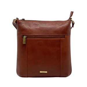 Cognac Goat Leather Handbag