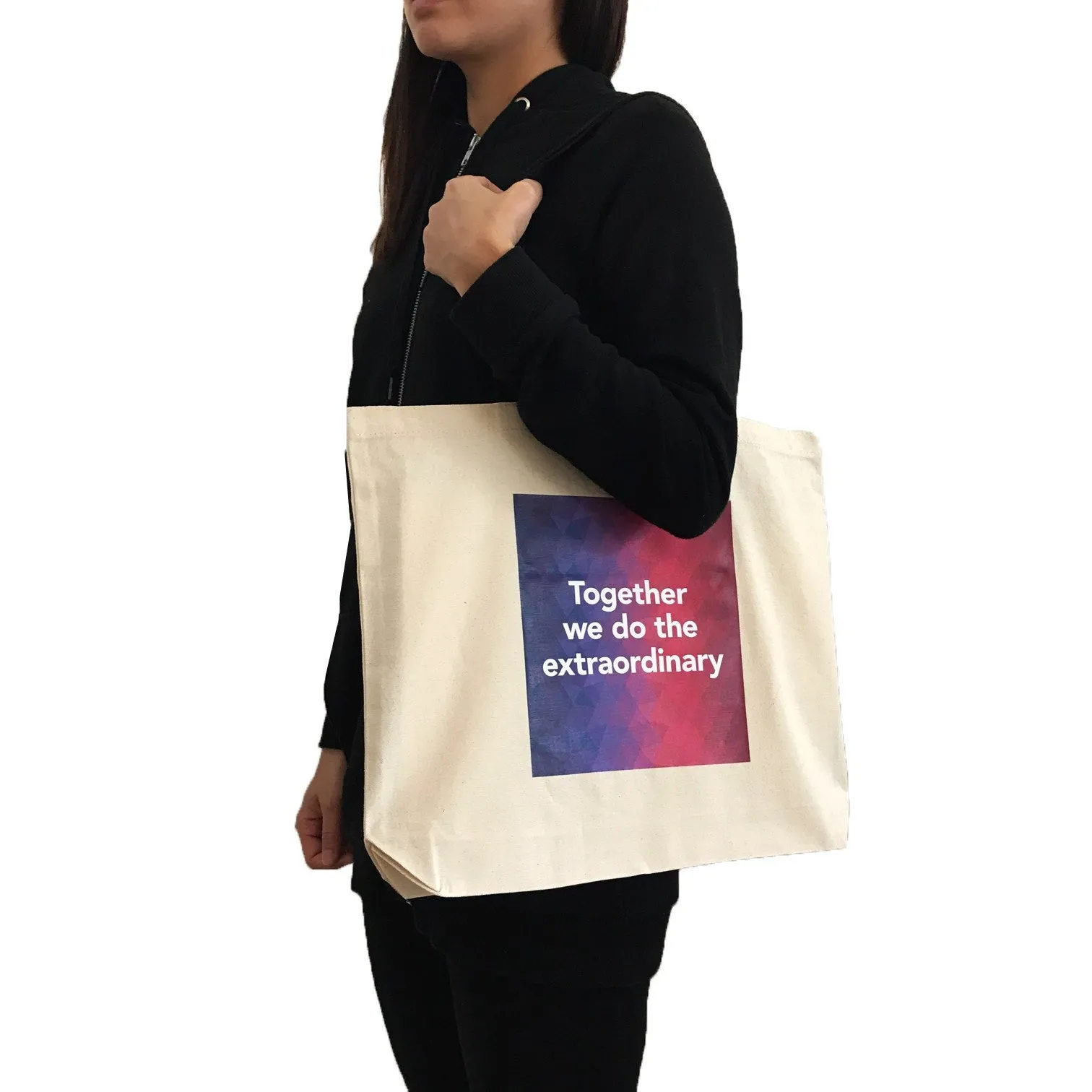 Coloured Handle Cotton Tote Bag(CB-23)