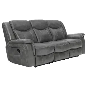 Conrad Upholstered Motion Sofa Cool Grey