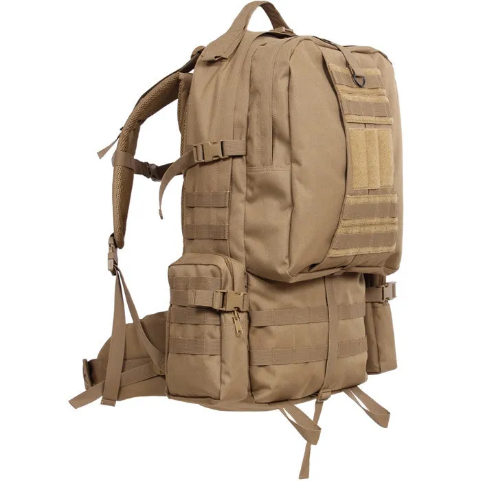 Coyote Brown Tactical Global Deployment Assault Pack Deluxe Jumbo Camping Travel Backpack Bag