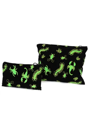 Creepy Crawlers Glow in The Dark Zipper Pouch Set