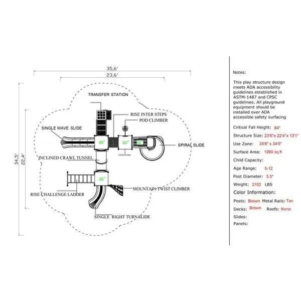 CSPD-1605 | Commercial Playground Equipment