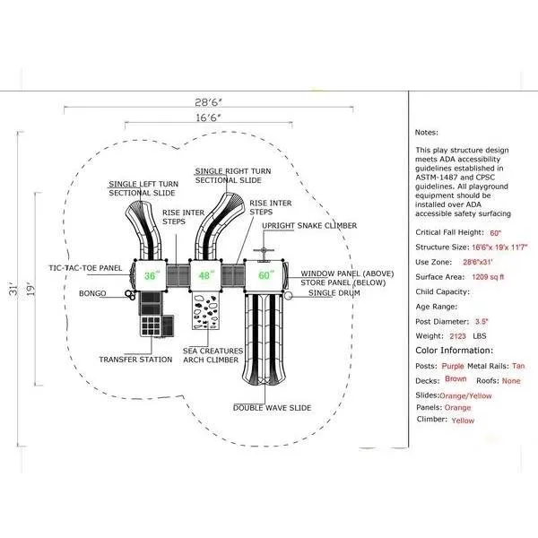 CSPD-1621 | Commercial Playground Equipment