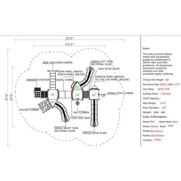 CSPD-1627 | Commercial Playground Equipment