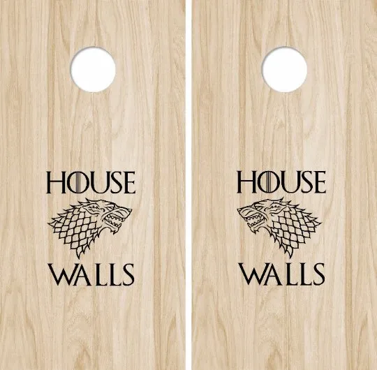 CUSTOM Cornhole Decal set - your personal artwork/design