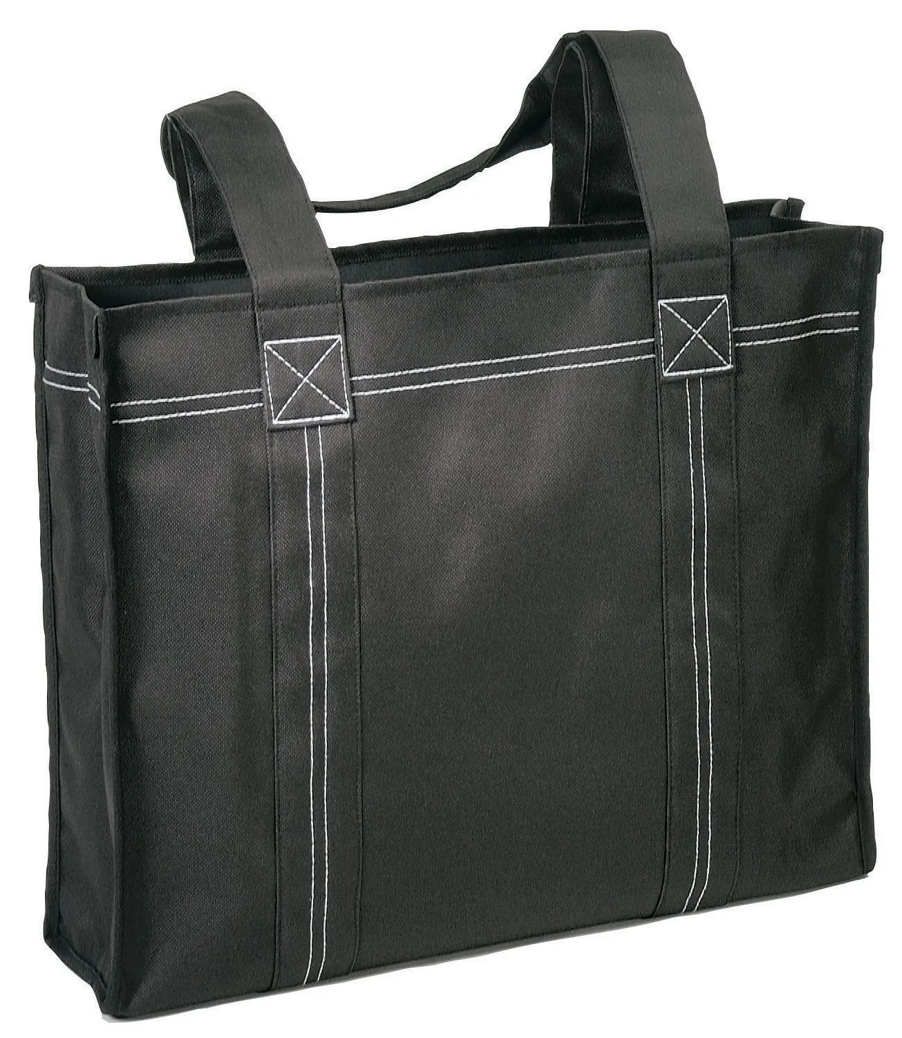 Custom Deluxe Tote Bag With Side Slip Pocket