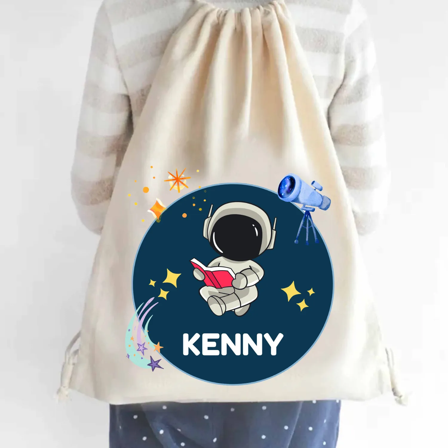 Custom Drawstring Bag - Space Ranger